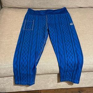 INKnBURN Blue Cable Knit Capris